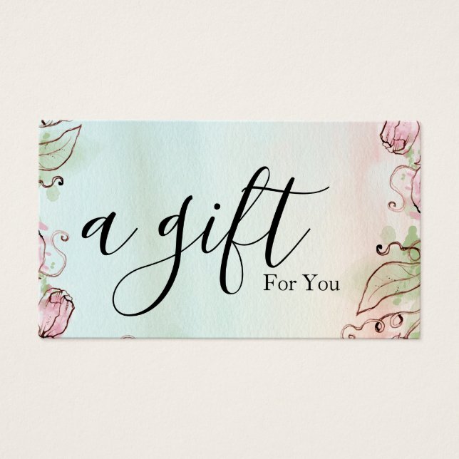 Simple & Modern Business Gift Certificate (Front)