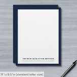 Simple Modern Business Letterhead<br><div class="desc">Elevate your professional correspondence with our Simple Modern Business Letterhead. This minimalist typography design, in a refined navy blue and grey palette, exudes professionalism and modernity. The absence of unnecessary embellishments ensures a clean and sleek look, making a lasting impression on your clients and business associates. Crafted for those who...</div>