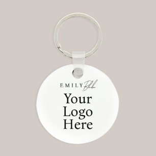 Simple Modern Business Scannable QR Code Keychain