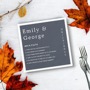 Simple Modern Calligraphy Classy Elegant Wedding Napkin