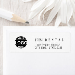 Simple Modern Calligraphy Logo Business Address