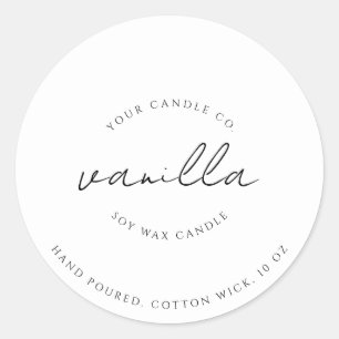 Simple Modern Candle Label