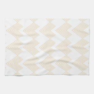Simple, modern chevron arrow shape graphic pattern kitchen towel
