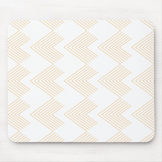 Simple, modern chevron arrow shape graphic pattern mouse pad (Front)