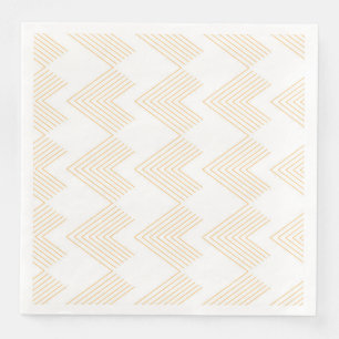 Simple, modern chevron arrow shape graphic pattern napkin