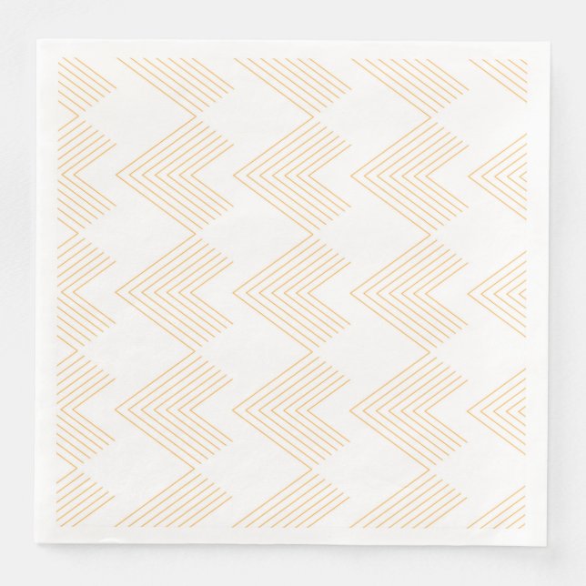 Simple, modern chevron arrow shape graphic pattern napkin (Front)