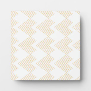 Simple, modern chevron arrow shape graphic pattern plaque