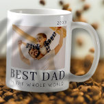 Simple Modern Chic Custom Best Dad Photo Coffee Mug<br><div class="desc">Design is composed of modern chic typography with sans serif and serif font.</div>