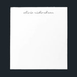 Simple Modern Chic Handwritten Professional Script Notepad<br><div class="desc">Simple Modern Chic Handwritten Professional Script Notepad</div>
