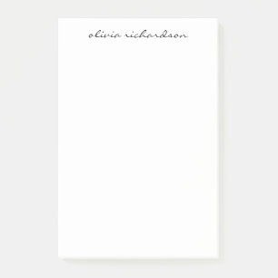 Simple Modern Chic Handwritten Script Typography Post-it Notes