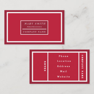 Simple Modern Chili Pepper Business Card