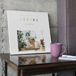 Simple Modern Christmas Photo | Joyful Holiday Canvas Print<br><div class="desc">Simple Modern Christmas Photo | Joyful Holiday</div>