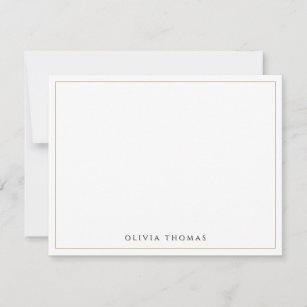 Simple Modern Classy personalized Stationery Note  Card
