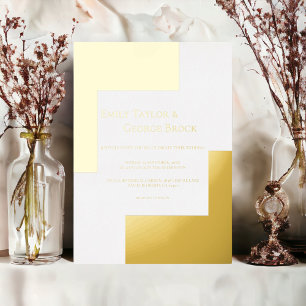 Simple Modern Classy Script Elegant Wedding Gold