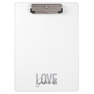 Simple, modern, cool design Love Jacksonville Clipboard