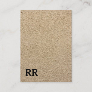 Simple Modern Cool Kraft Paper Black Monogram Business Card
