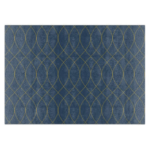 Simple, modern, cool, trendy curvy, wavy lines cutting board