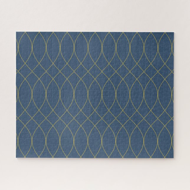 Simple, modern, cool, trendy curvy, wavy lines jigsaw puzzle (Horizontal)
