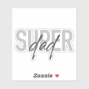 Simple, modern, cool, trendy design Super Dad