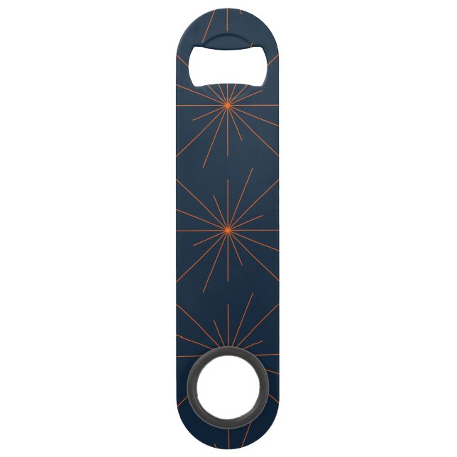 Simple, modern, cool, trendy light / star abstract bar key (Front)