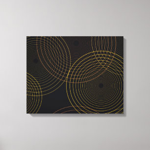 Simple, modern, cool, trendy thin line circles canvas print