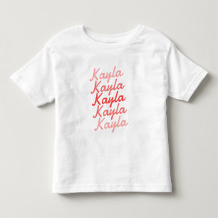 Simple Modern Cool Typography Name Toddler T-shirt