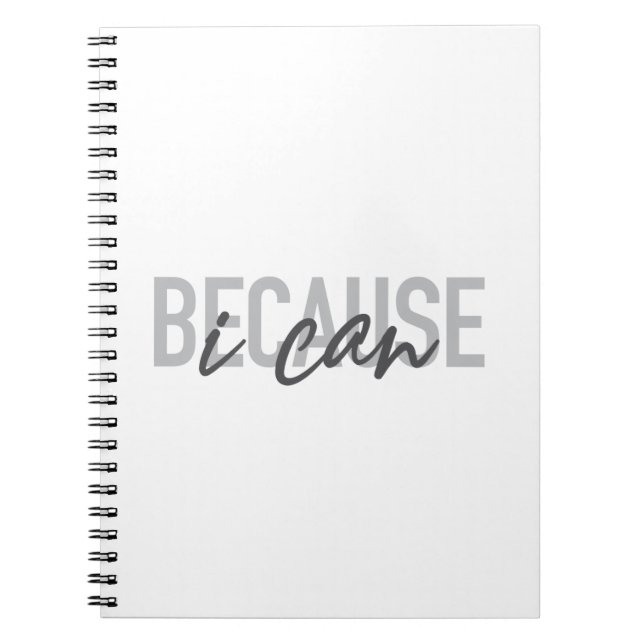 Simple, modern, cool, urban design Because I can Notebook (Front)