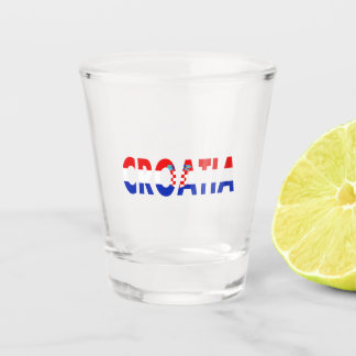 Simple Modern Croatia National Flag Apparel Souven Shot Glass