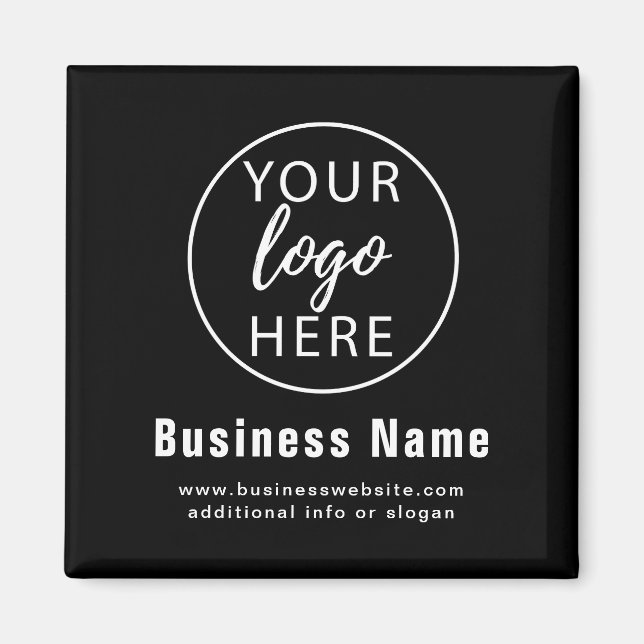 Simple Modern Custom Business Logo Magnet (Front)