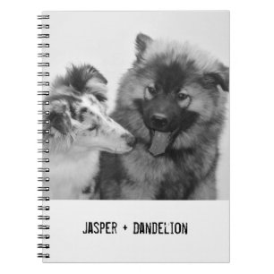 Simple, Modern Custom Pet or People Photo Notebook
