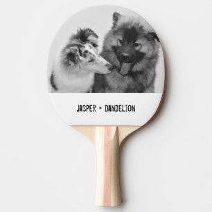Simple, Modern Custom Pet or People Photo Ping Pong Paddle