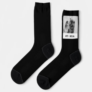 Simple, Modern Custom Pet or People Photo Socks