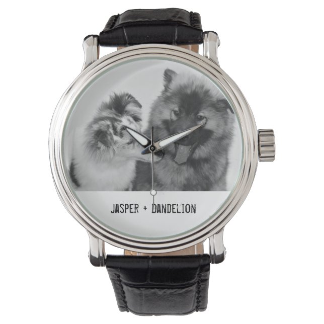 Simple, Modern Custom Pet or People Photo Watch (Front)