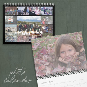 Simple Modern Custom Photo - 13 Pictures Calendar