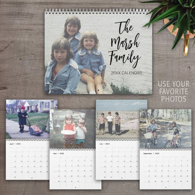 Simple Modern Custom Photo - 14 Pictures Calendar (Creator Uploaded)