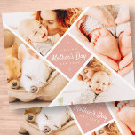 Simple Modern Custom Photos Happy Mother's Day Postcard<br><div class="desc">This simple and modern design is composed of serif typography and add a custom photo.Happy Mother's Day typography surrounded by four photos of your mom,  mother,  mama,  mum etc. This is a perfect gift for your Mom on Mother's day! Add another photo and customized message at the back.</div>