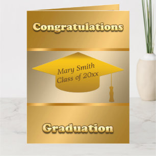 Simple Modern Customize Gold Card