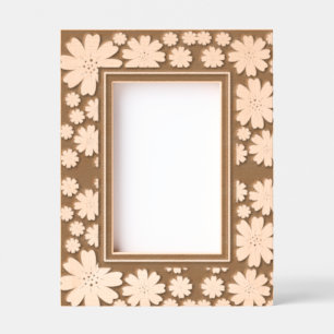Simple Modern Cute Floral Pattern Etched Frames