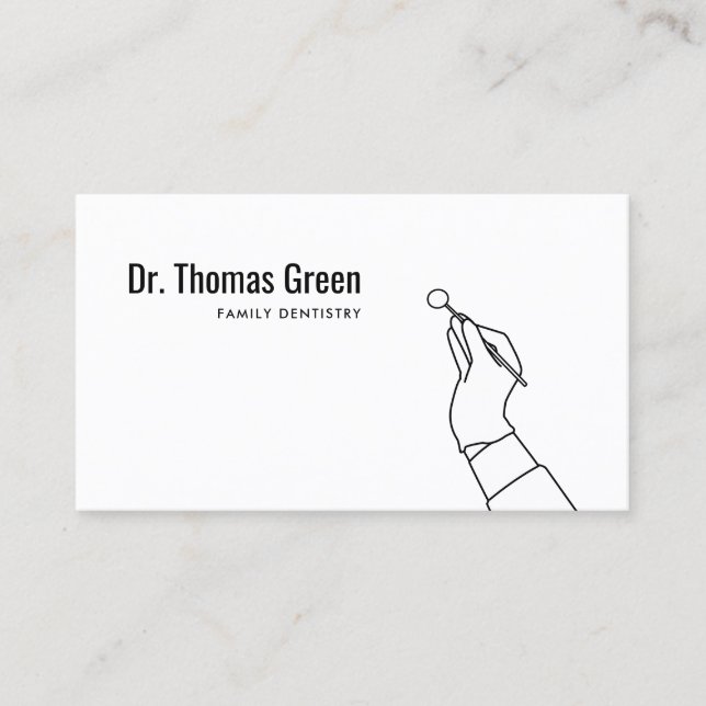 Simple Modern Dentist Office Appointment Reminder Card (Front)