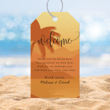 Simple Modern Destination Beach Wedding Welcome