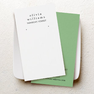 Simple Modern Earring Display Card