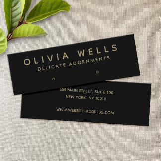 Simple Modern Earring Display Mini  Mini BusinesB Business Card