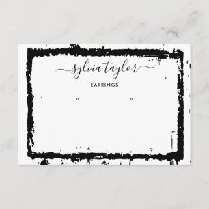 Simple Modern Earrings Jewellery Display Card