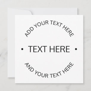 Simple Modern Editable Text   White & Black