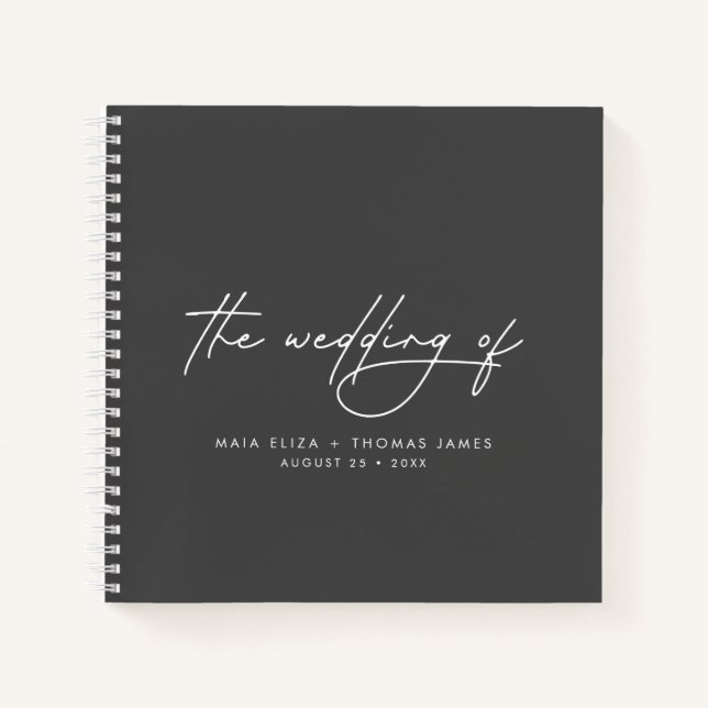 Simple Modern Elegant Budget-Friendly Guest Book (Front)
