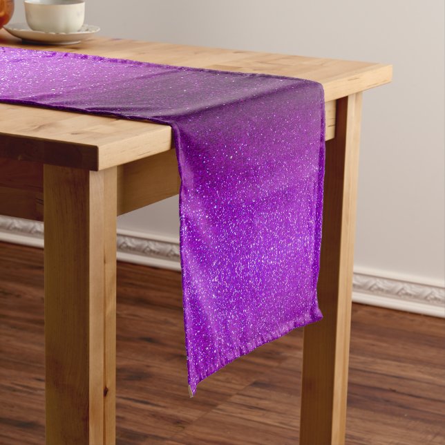 Simple Modern Elegant Glitter Luxury Christmas Short Table Runner (In Situ)