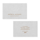 Simple Modern, Elegant Grey Beauty Professional Bu