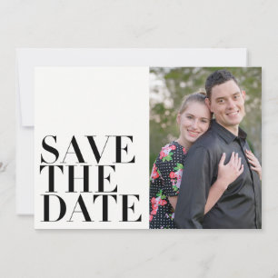 Simple Modern Elegant Minimalist Photo Save The Date