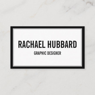 Simple Modern Elegant Qr Code Custom Business Card