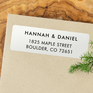Simple Modern Elegant Return Address